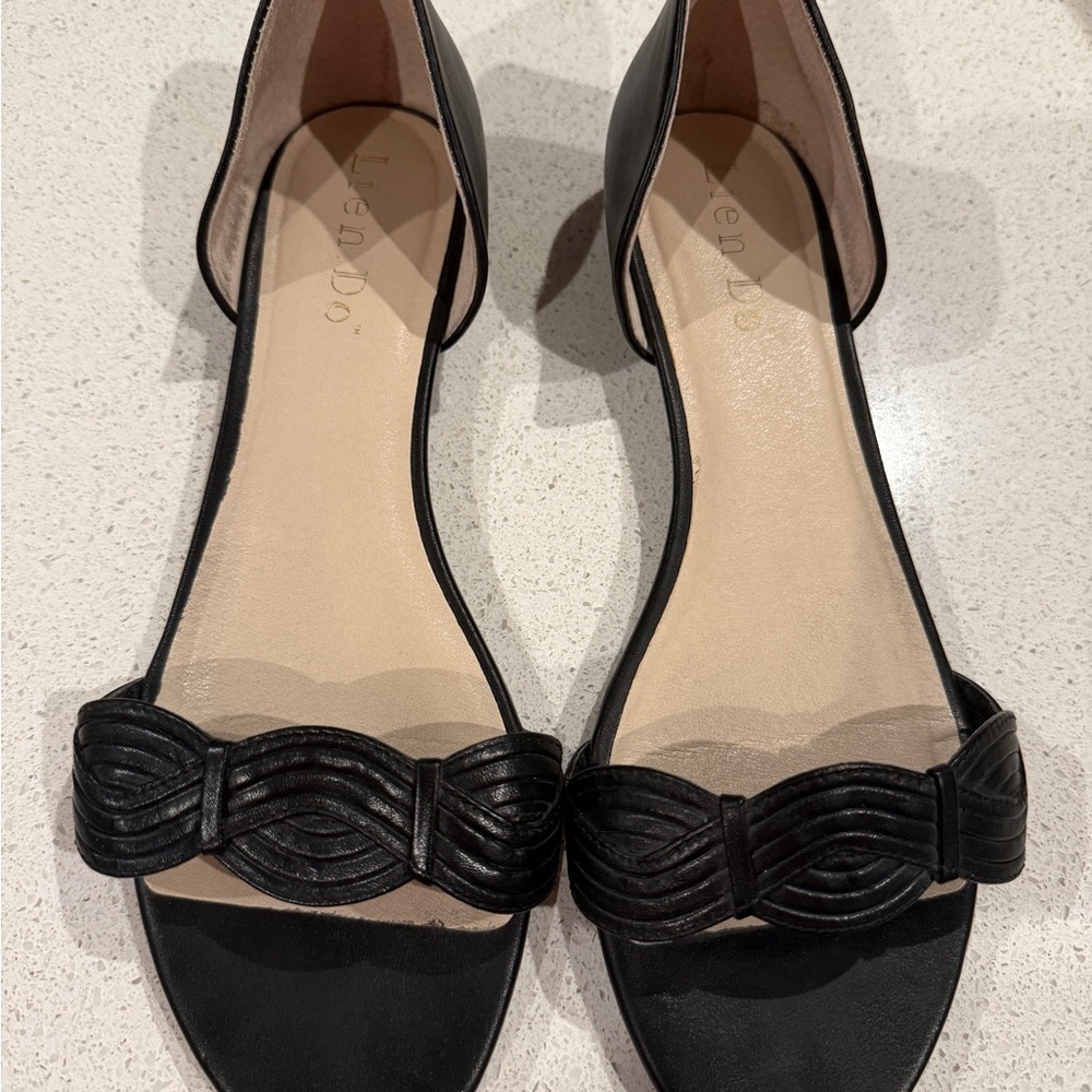 Anthropologie Black Slip on Flats